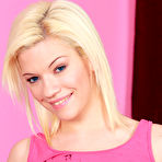 Second pic of Bibi Noel Girl Next Door Blonde Flashes Perky Breasts