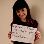 First pic of Filthy UK sub slut Adreena Winters parts her legs in stiletto pumps for extremely rough shagging