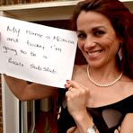 First pic of Redheaded UK sub slut Monica Bollocksy in full-fashioned nylons gets her cunt and butt ravaged raw