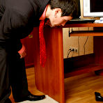 First pic of Hot guy spying upon nyloned pussy craving to get new sensations of footjob