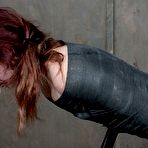 Fourth pic of SexPreviews - Stephie Staar redhead is rope bound for brutal face fucking and pussy pounding