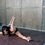 Third pic of SexPreviews - Lily Lane busty babe is bound and clamped in wide spread