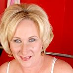 Fourth pic of Chubby Loving - Blonde Mature Fatty Strips In The Gym