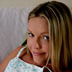 Third pic of Cute solo girl Trisha Uptown spreads her pink pussy open before taking two sex toys for fun