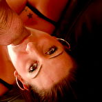 Second pic of Bulky big titted woman Danni Sweet bounces up and down on cock after deep throat job