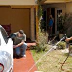 First pic of Blonde milf Faye Runaway slowly downs the ass hole on the big fat member