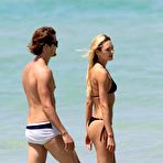 First pic of Candice Swanepoel sexy in black bikini on the beach