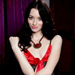 First pic of Smiling chick in sexy black pantyhose Zsanett Tormay is pleasing with erotic shaved cunt view