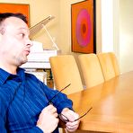 Second pic of Beautiful and busty latino babe Leilani Gold sucks that big dong and gets a hardcore shtupping