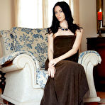 First pic of Zsanett Tormay shows off her sexy, tight body as she sensually poses on the sofa.