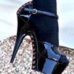 Fourth pic of Danika in The Lady's Kinky Footwear!