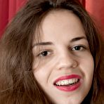 First pic of PinkFineArt | Fiorella in Red Stockings from WeAreHairy