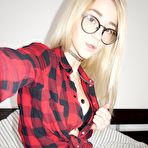 First pic of Gorgeous new scene girl Erica does a touch of nerd girl cosplay.