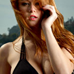 Fourth pic of Busty redhead babe Leanna Decker with two hot tattoos