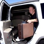 Third pic of Sexy limo diver Sadie Swede with DD tits and bubble ass gets her wet pussy stuffed