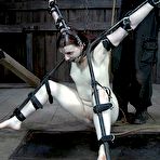 Fourth pic of SexPreviews - Claire Adams in different bondages is electric toyed to orgasm