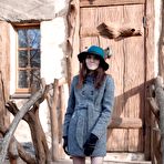 First pic of PinkFineArt | Maia in Grey Hat and Coat from WeAreHairy
