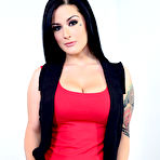 Fourth pic of Stockings girl Katrina Jade has stretched the legs and got under the stiff member attack