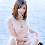 Second pic of Cassie FTV strips down to her underwear outdoors then poses naked indoors