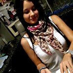 Fourth pic of Busty barmaid Mia Manarote gets a hefty sum to get fucked from behind and filmed at the same time.