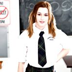 First pic of Undernourished teen solo girl Alaina Dawson strips off schoolgirl..... at Young Ass Pics