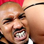 Second pic of Young babe with small tits Nikki Luv has interracial sex with bukkake at Young Pussy Pics