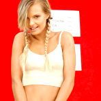 Second pic of The filthy brunette Suzie Carina uses two fingers when penetrating pussy and ass holes