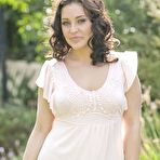 First pic of Smooth skinned Gracie Glam poses naked and has romantic sex in the open air