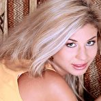 Third pic of Nasty little blonde Victoria Tiffani stuffs her pussy with high heels before using her fingers.