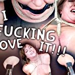 First pic of SexPreviews - Maddy OReilly naked brunette is rope bound with nipples clamped