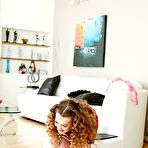 Third pic of Shaggy haired schoolgirl Marissa Mae flashing pretty underwear lower.. at Teenage Pussy Pics