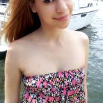 First pic of Tiny teen Latina Mae Olsen worlks her oral sex skills on a monster dong