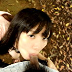 Third pic of   Naughty Riko Tabe is sucking dick in a local park | JapanHDV