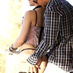 First pic of Ash Hollywood takes to the outdoor ottoman to exhibit her lingerie,.. at Teenage Pussy Pics