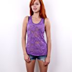 First pic of Elegant redhead adolescent standing exposed at Teenage Pussy Pic