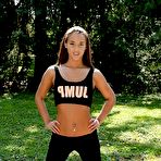 First pic of Sportive case Amirah Adara amplifying savoury gazoo outside at Teenage Pussy Pics