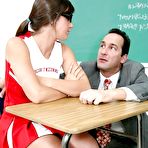 First pic of Pretty dark hair cheerleader Bailey Lane orally fixating heavy.. at Teenage Pussy Pics