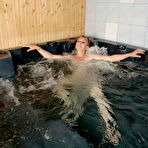 Third pic of Horny mature slut playing alone in the bath and sauna
