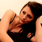 Fourth pic of Hottest body of seducing chick Freckles is covered with the black fishnet lingerie