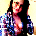 Third pic of Brunette babe Freckles is a cute babe who is teasing the dudes on her webcam show the best way