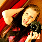 First pic of Brunette chick with a very naughty mind Freckles strips in bathroom and takes pics of herself