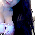 First pic of Exciting softcore closeups from brunette doll Freckles posing in erotic stockings