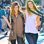 First pic of Naughty Romi FTV and Raylene FTV take off pants and panties and rub nude cunt in the street