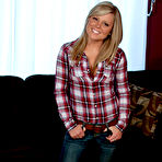 First pic of Beautiful blonde Meet Madden is passionately squeezing her own full boobs