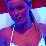 Third pic of Perverted chick Meet Madden is posing half naked against the American flag