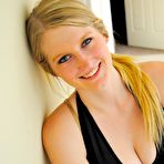 Third pic of Summer FTV is an elegant teen blonde and she is slipping out of her tight black dress