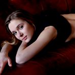 Fourth pic of Black stockings teen Dana P pleases with the beautiful shaved pussy exposure