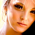 First pic of Brunette girl Charlie Laine is posing hot body in sexy red lingerie and stockings outdoor