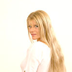 First pic of Blonde babe with big boobs Lea De Mae is shameless enough to pose naked