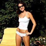 First pic of Real outdoor fetish scenes with the naked chick Brittany Stone stretched under the sun